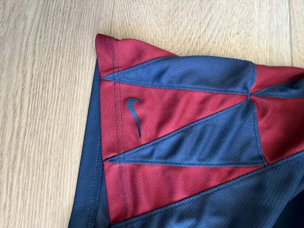 Nike LeBron James Dri-FIT Basketball Shorts Navy Blue Maroon Size XL